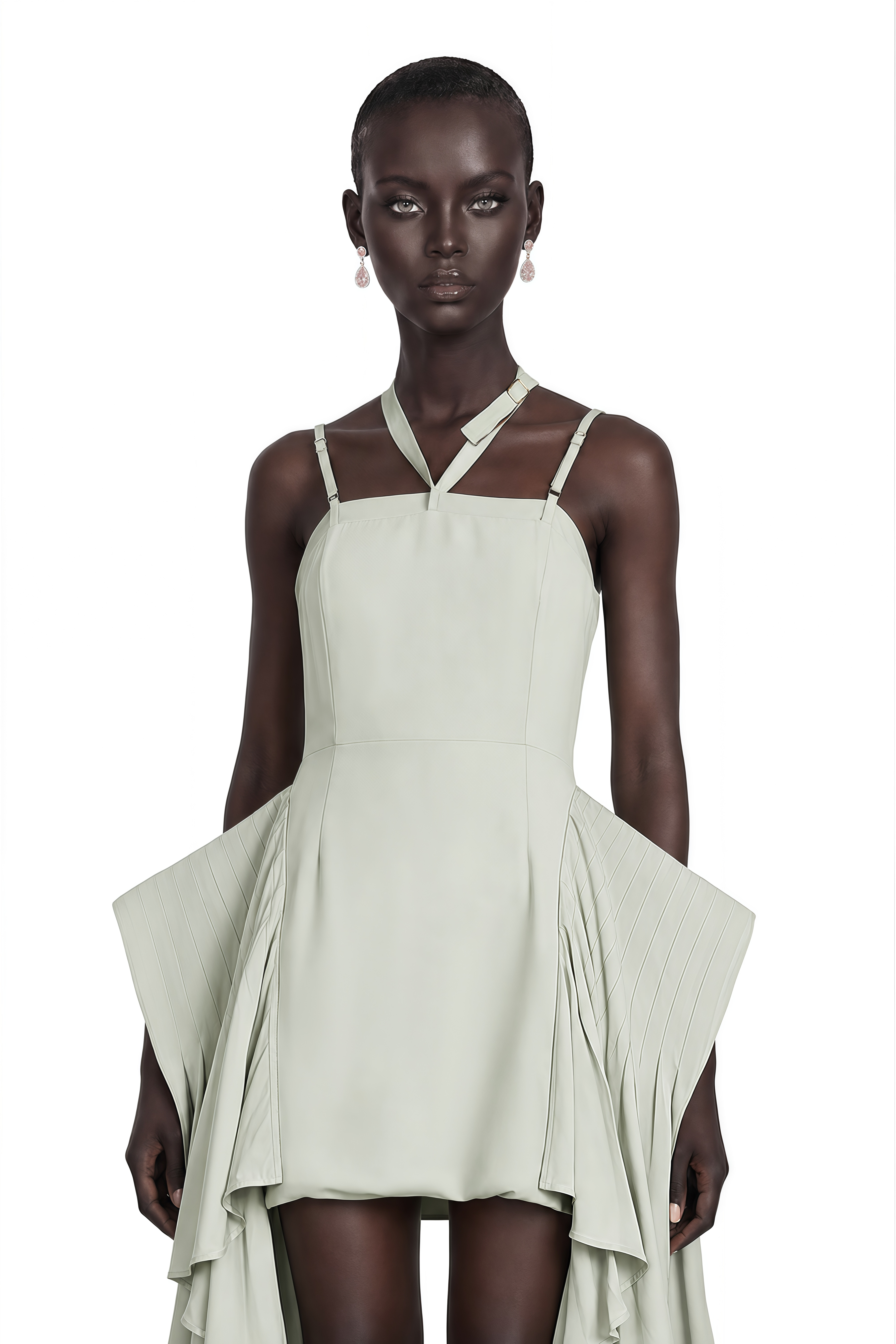 Michel Layered-Hemline Mini Dress (Final Sale)