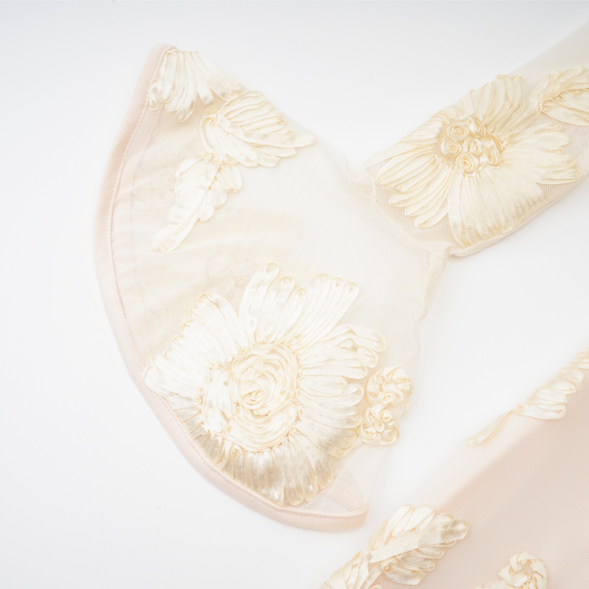 Nalini Floral-Embroidered Open-Back Dress