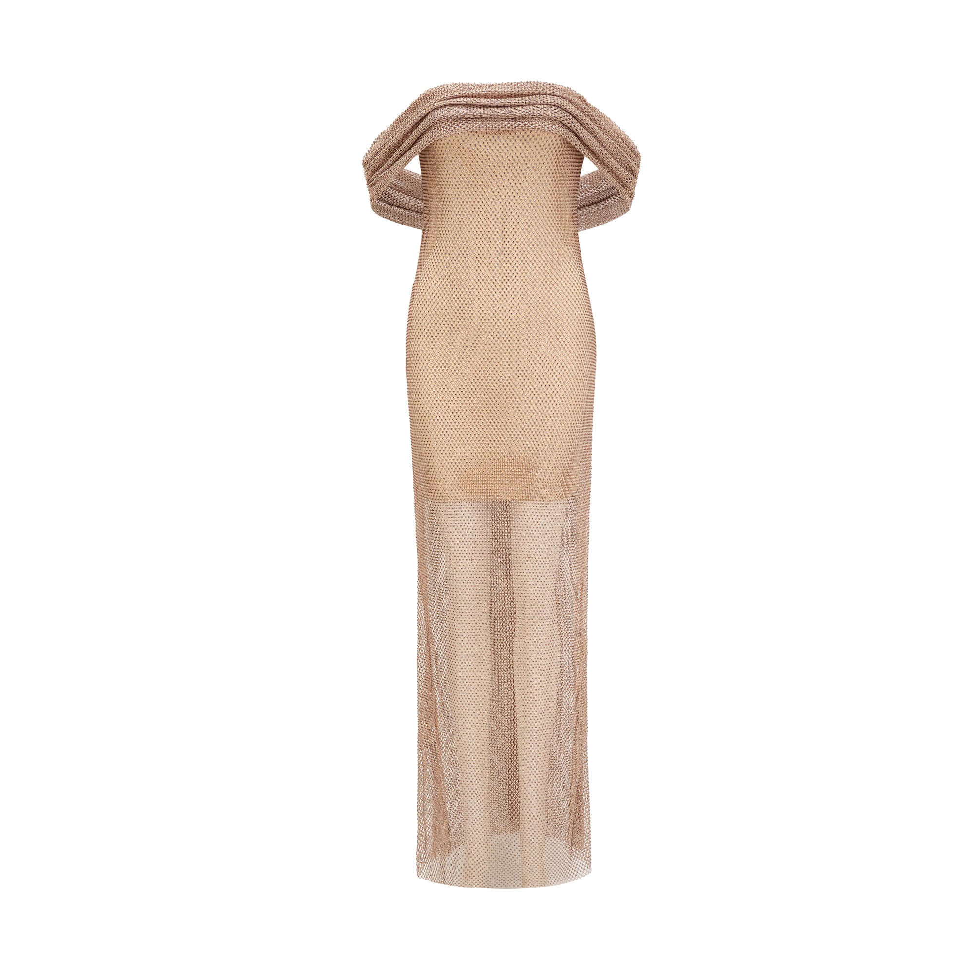 Lourdes rhinestone-embellished maxi dress