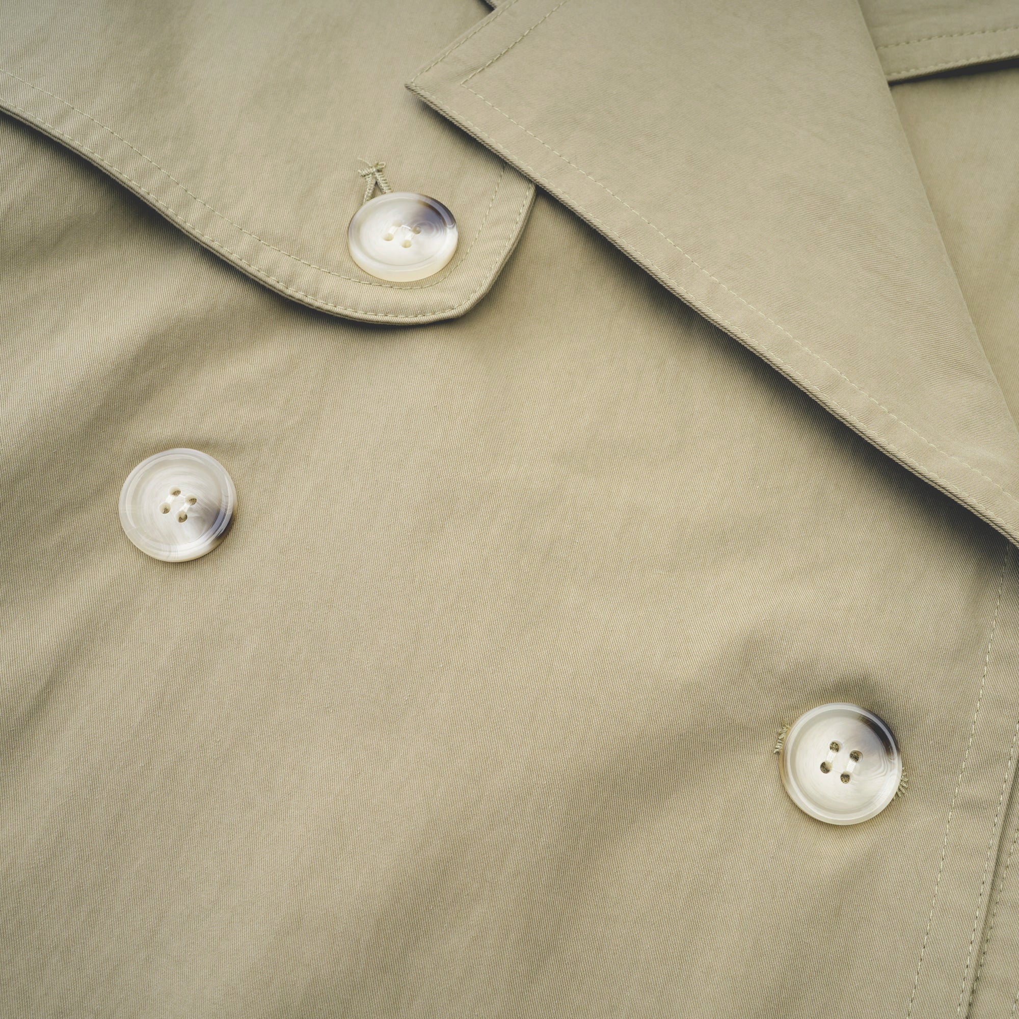 Justine belted-waist trench coat