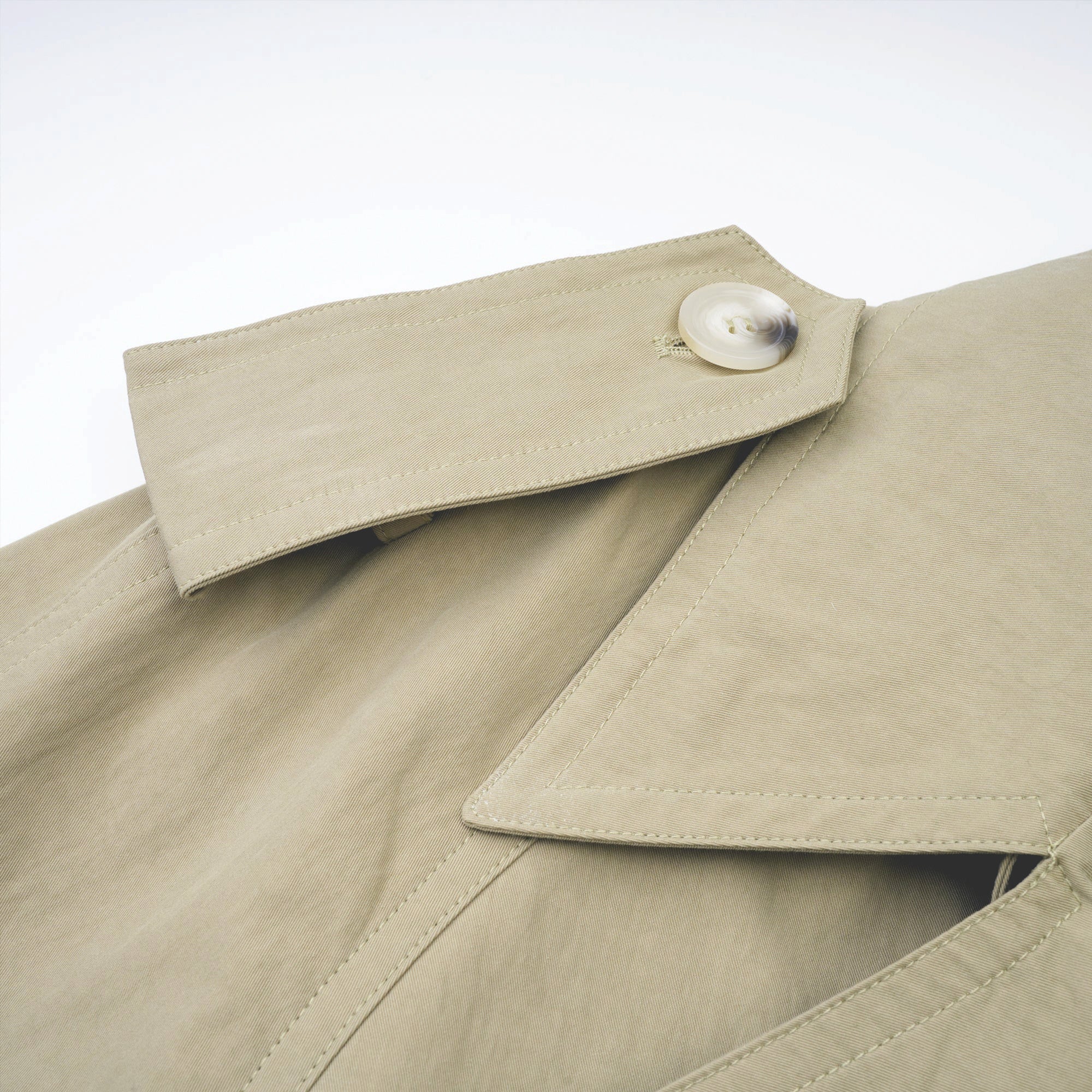 Justine belted-waist trench coat