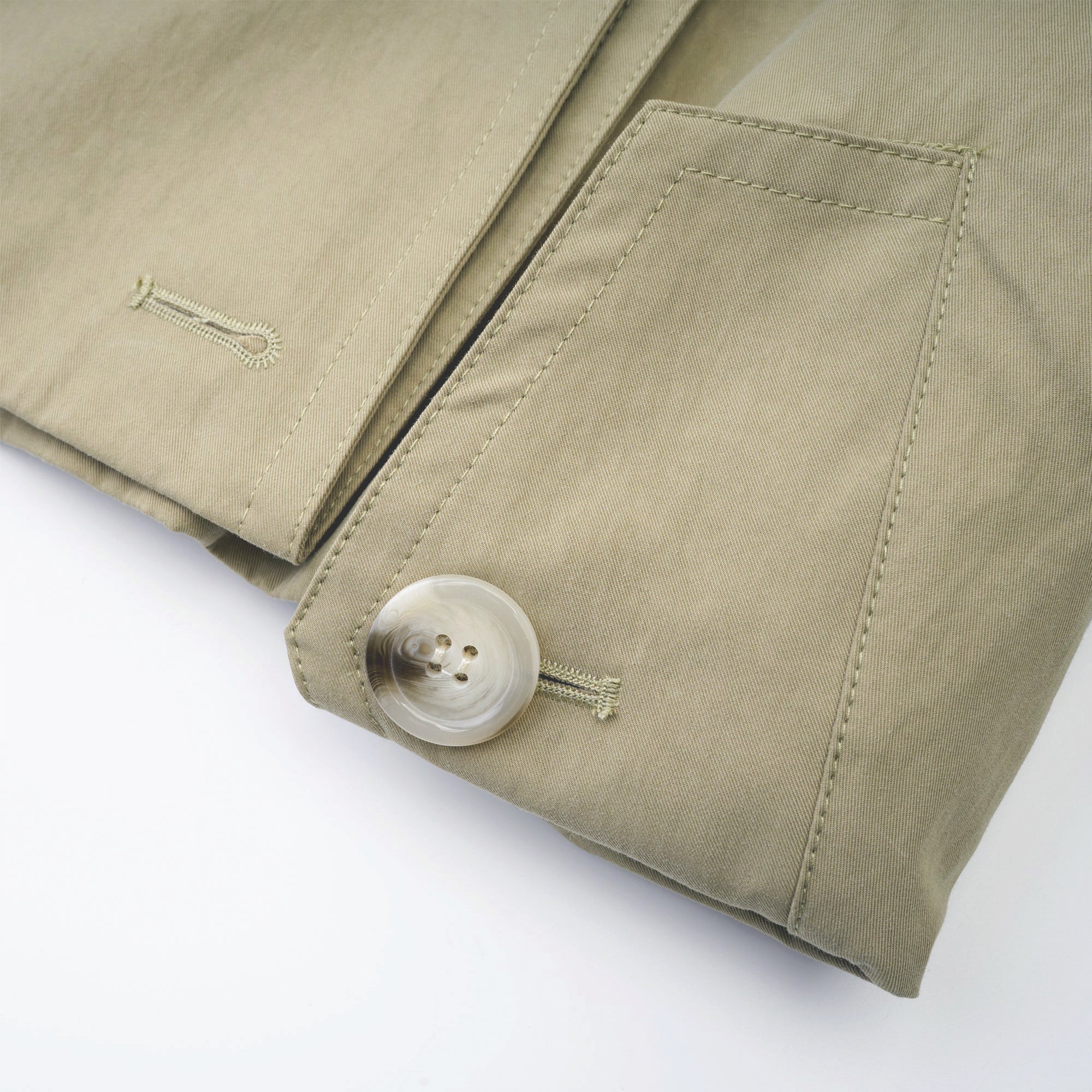 Justine belted-waist trench coat