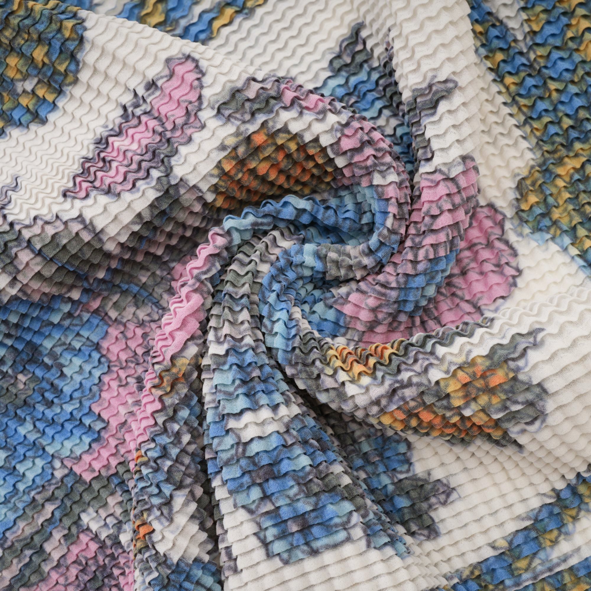 Huguette Pattern-Print Top & Skirt Matching Set