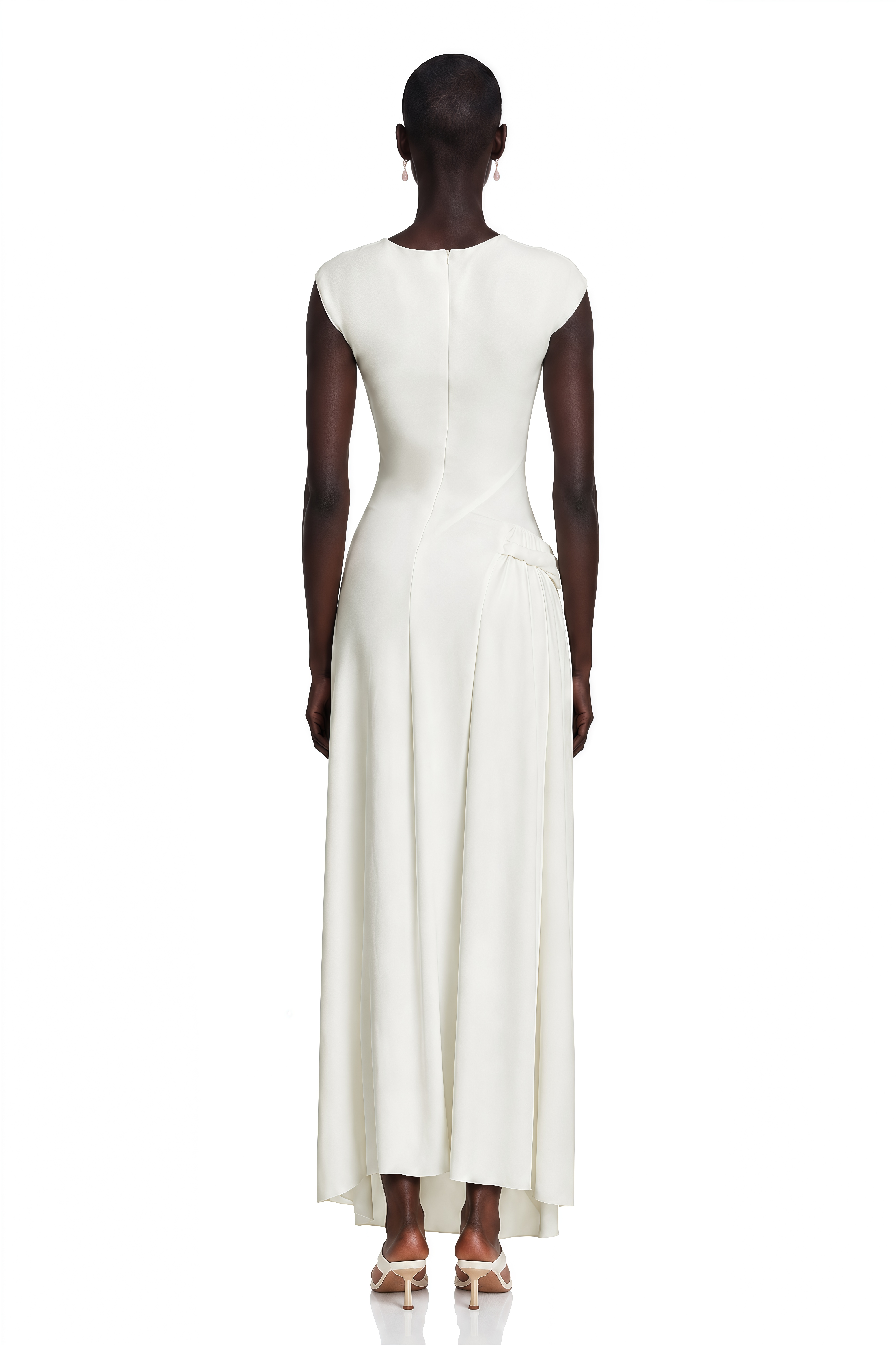 Lanetta Jersey-Knit Draped Maxi Dress