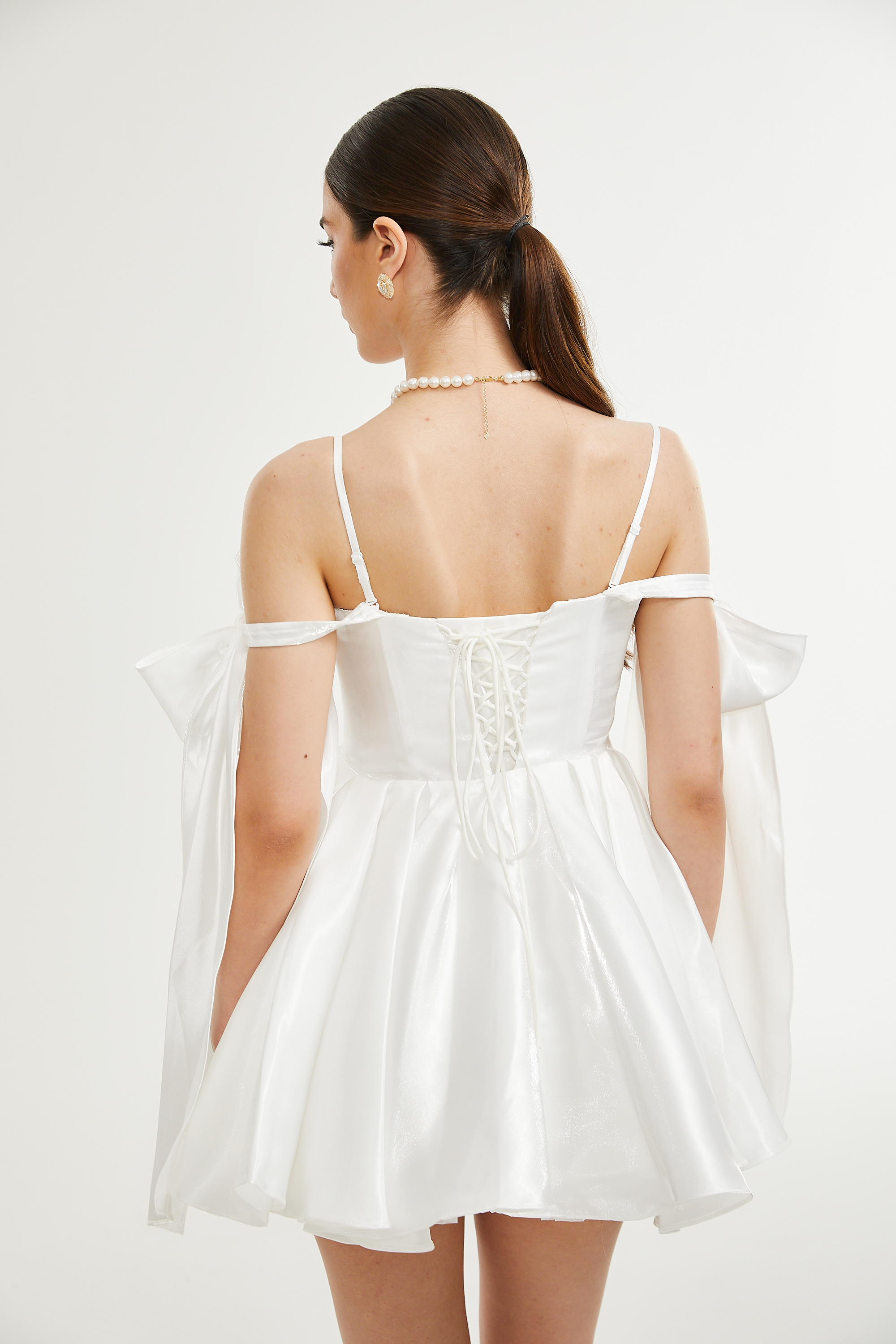 Catiana Bow-Detail Flared Dress