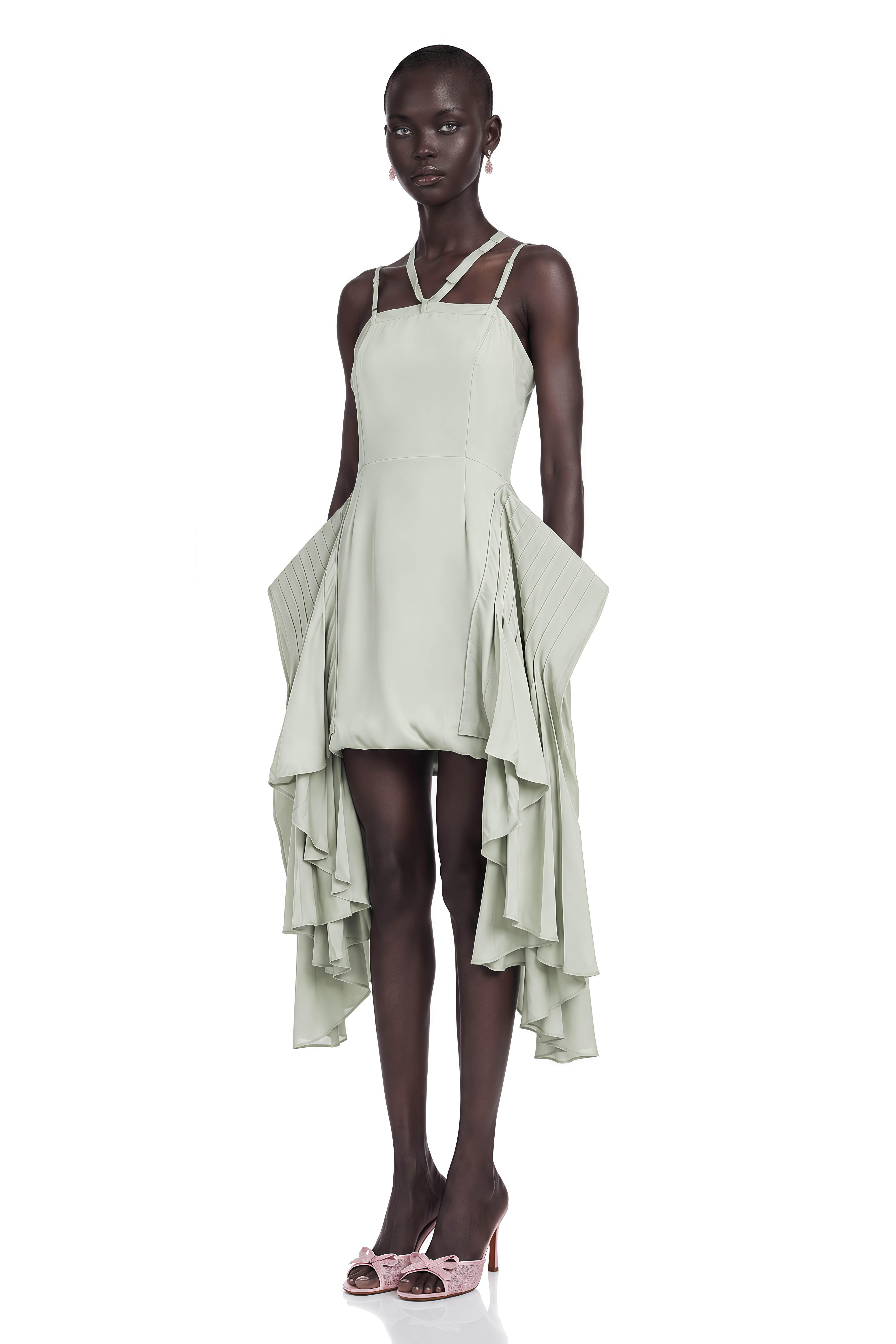 Michel Layered-Hemline Mini Dress (Final Sale)