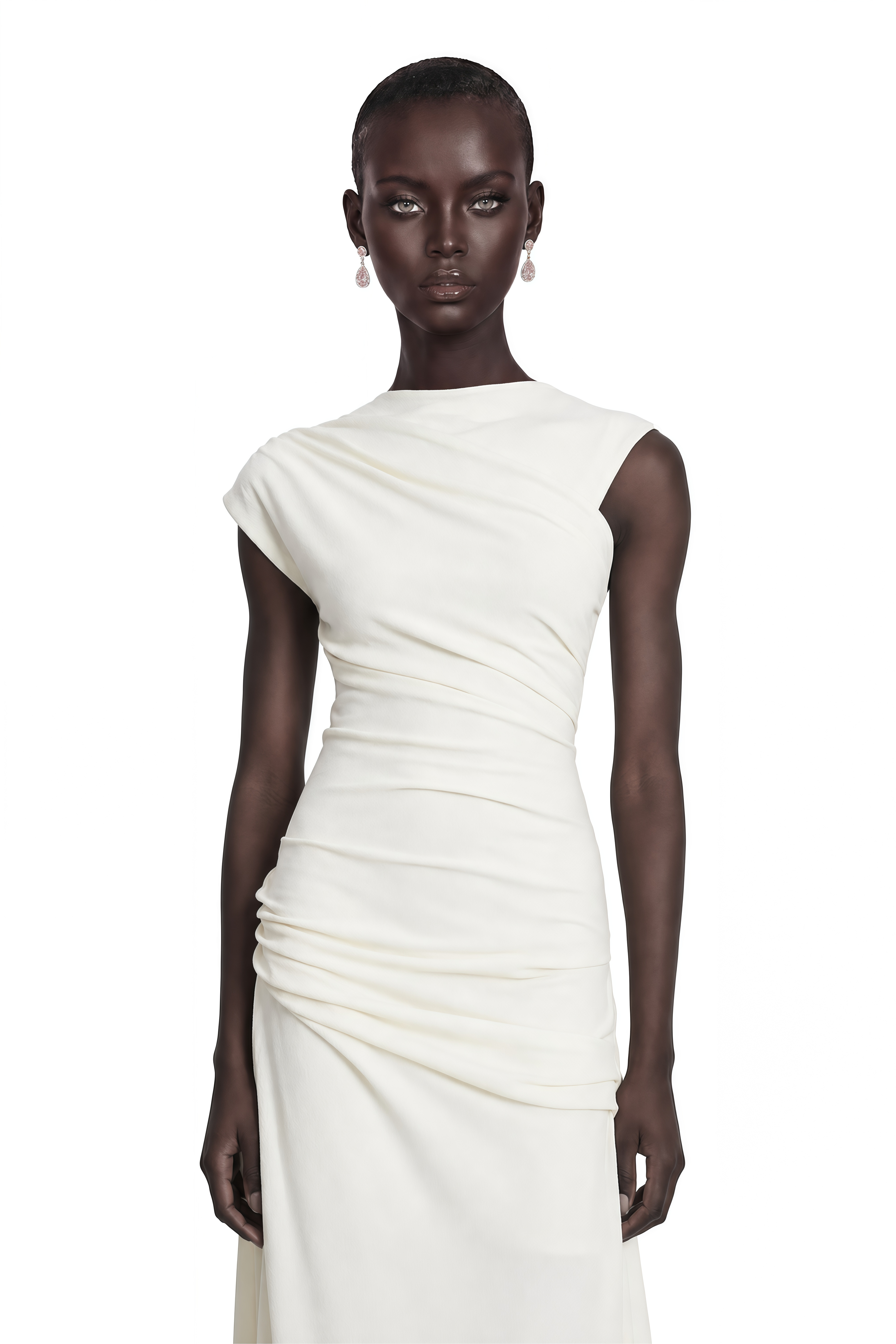 Lanetta Jersey-Knit Draped Maxi Dress