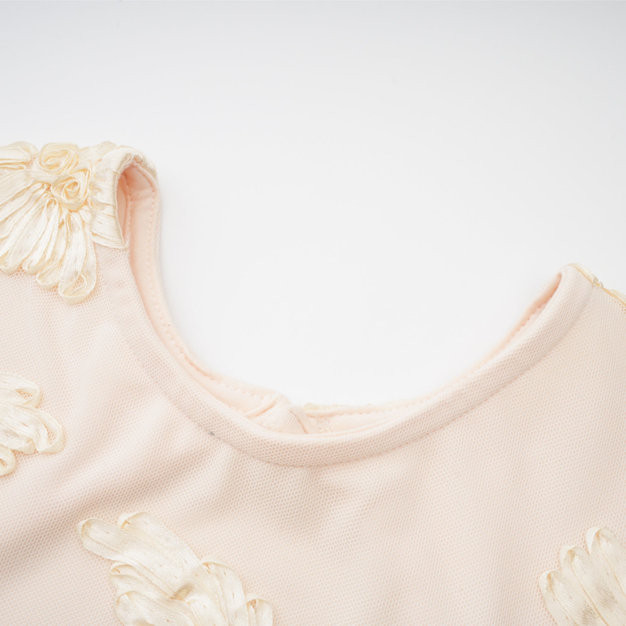 Nalini Floral-Embroidered Open-Back Dress