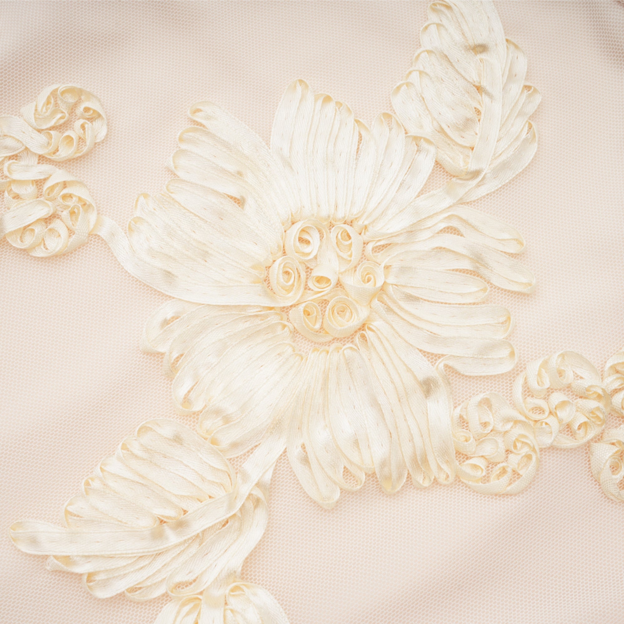 Nalini Floral-Embroidered Open-Back Dress
