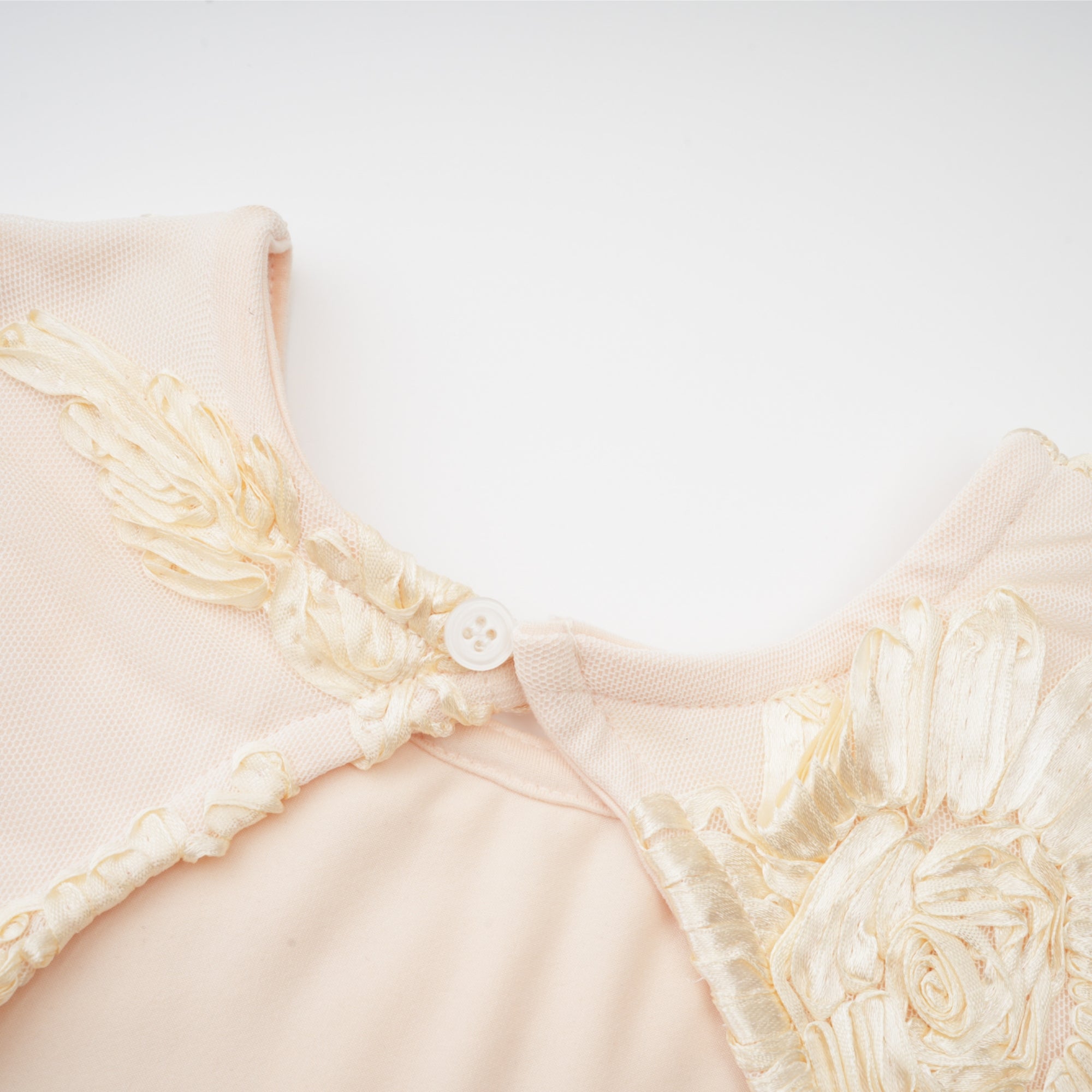 Nalini Floral-Embroidered Open-Back Dress
