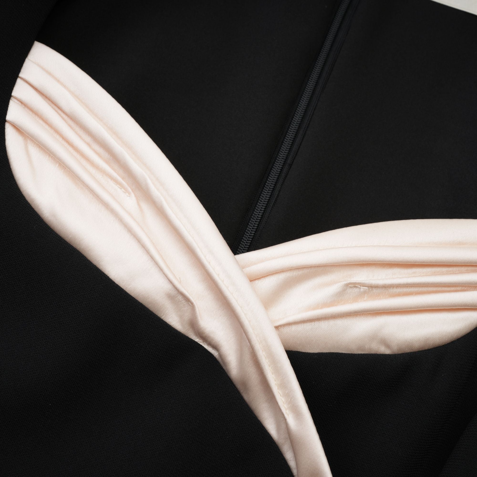 Celina Black Long-Sleeved Dress